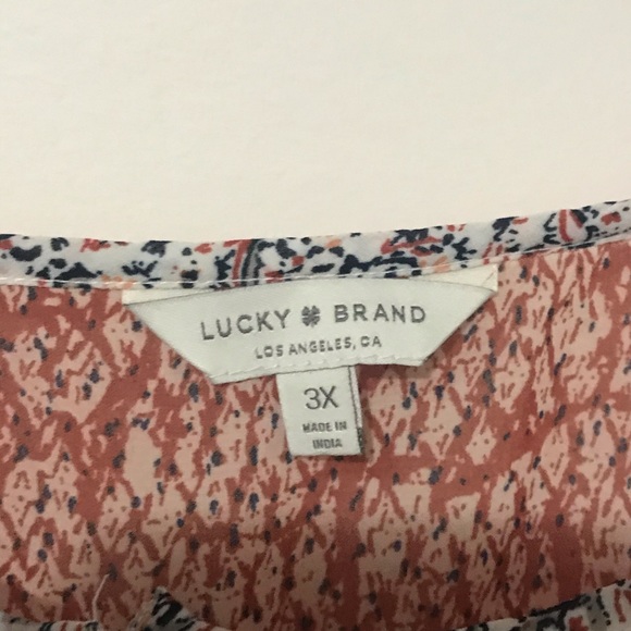 Lucky Brand Peasant blouse size 3X - Picture 10 of 10